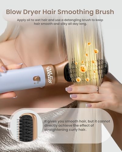 Ukliss 6-in-1 Hot Air Brush Hair Dryer - Professional Volumizer & Straightener
