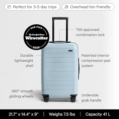 Away 22-Inch Lightweight Hardside Carry-On Luggage - Sky Blue