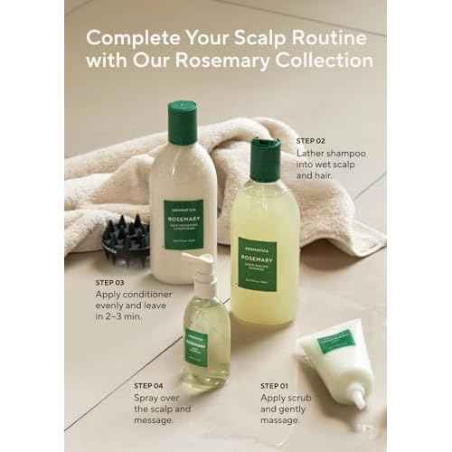 AROMATICA Rosemary Scalp Strengthening Enhancer Duo Set - Scalp Serum for Hair Growth & Itchy Scalp Treatment with Rosemary Oil | Dandruff Treatment and Oily Scalp Moisturizer, Scalp Treatment Set