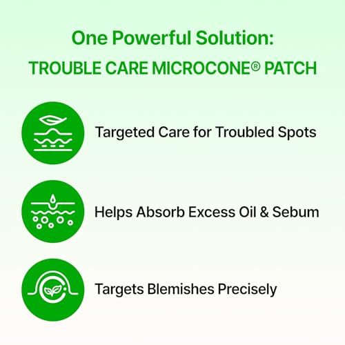 ACROPASS Trouble Care Microcone Acne Patch, Spot Care for Early Pimple and Zits, Hydrocolloid & Niacinamide for Blemishes (Regular Size 24count)