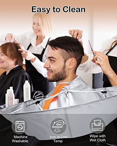Lictin Waterproof Hair Cutting Cape with Comb - 65cm