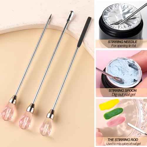 100Pcs/Box Nail Art Sponge for Ombre,Soft Nail Sponges with Grabbing Pen,Gradient Effect Painting Gel Halo Dyeing Tool Brush,Round Glass Palette Mixing Rod for Blooming Nails, Aura Nail,Manicure Salon