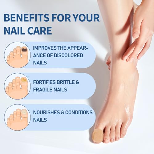 TEAWOO 50-Pack Overnight Toenail Repair Patches for Damaged Nails