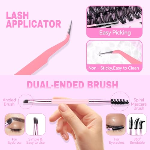 Lash Clusters Kit 720PCS - Volume Eyelash Extensions with Tools