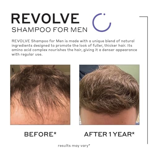 ZENAGEN Revolve Men's Thickening Shampoo | Supports Appearance of Fuller, Healthier-Looking Hair, Developed for Fine & Visibly Thinning Hair, Plant-Based, Color-Safe, 5-Minute Treatment