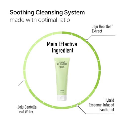 Parnell Panthenol Heartleaf Calming Gel Cleanser | 180ml / 6.08 fl.oz, soothing & moisturizing cleanser, korea skin care, korea beauty