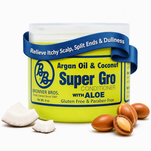 Bronner Bros Argan Oil & Coconut Super Gro Conditioner 6 oz