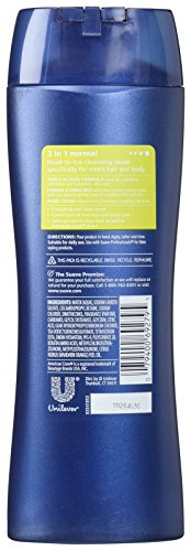 Suave Men 3 In 1 Shampoo Conditioner and Body Wash Citrus Rush, 12 Ounce