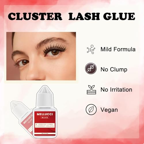 Waterproof Lash Extension Glue - No Fume, Strong Hold, 5.5ml