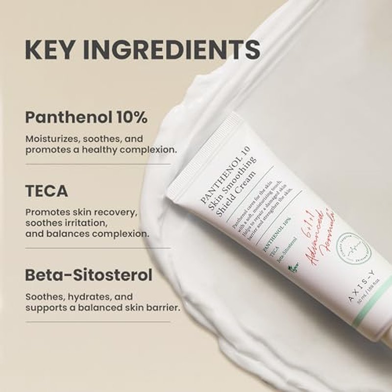 AXIS-Y Panthenol 10% Skin Smoothing Cream - Vegan Moisturizer