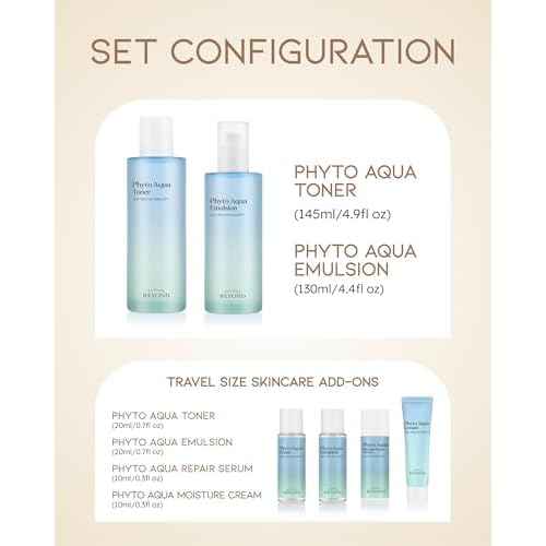 Beyond Skincare Gift Set (11.3fl oz) - Vegan Formula Korean Skin Care. Toner & Lotion for Hydration, Soothing. Hyaluronic Acid, Tree Sap Complex.