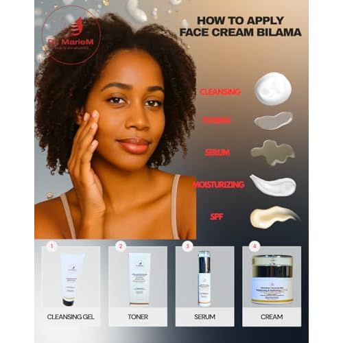 FACE CREAM BIL?MA Brightening & Hydrating Treatment Cream ? Melasma & Dark Spot Corrector with Azelaic Acid, Niacinamide & Glutathione ? SPF 30 ? 50 ml / 1.67 fl oz