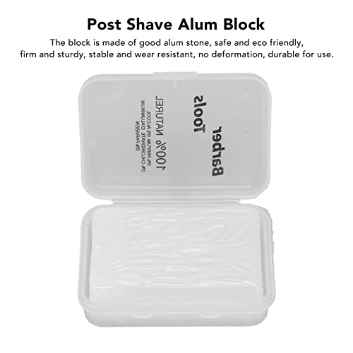 Brrnoo After Shave Alum Block, Post Shave Stone Face Armpits Neck Cuts Nicks Soothes, Portable Men Skin Soothing Post Shave Stone