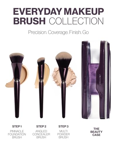 Anisa Beauty 3-Piece Makeup Brush Set | Foundation, Powder & Concealer