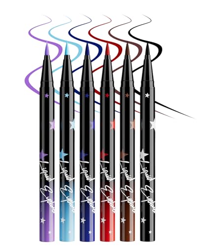 6Pcs Colored Liquid Eyeliner Pen Set – Waterproof Matte
