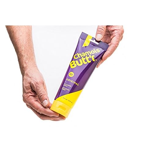 Chamois Butt'r Original Anti-Chafe Cream, 8 oz Tube & Her' Anti-Chafe Cream, 8 Ounce Tube