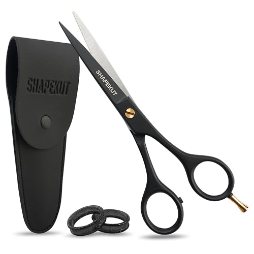 Black 6.5 Inch Professional Hair Cutting Scissors - Ergonomic Salon Shears