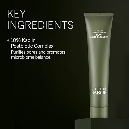 BABOR DOCTOR Microbiomic Clay Multi Cleanser (70 ml) - Vegan Facial Cleanser with Natural Ingredients for A Balanced, Radiant Complexion