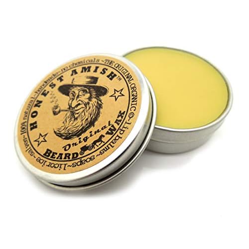 Honest Amish Original Beard Wax - All Natural and Organic- 2 ounce (Pack of 2)