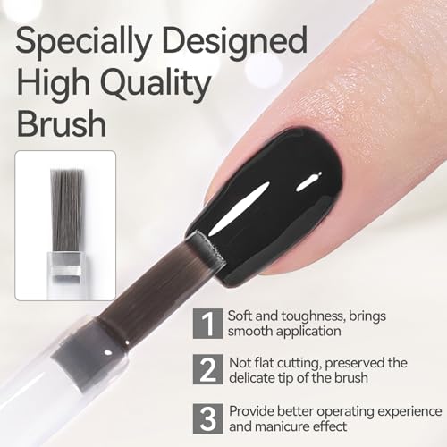 BORN PRETTY No Wipe Gel Top and Base Coat Set - 15ml Long Lasting
