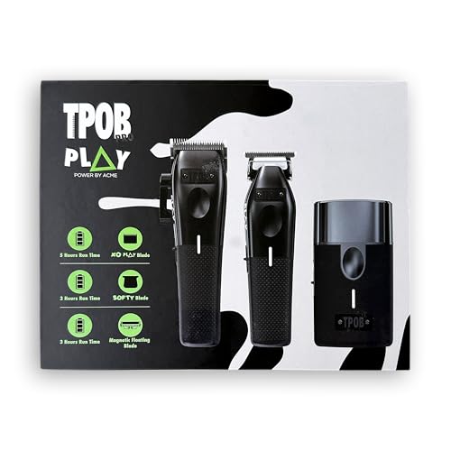 TPOB XO Play Barber Hair Clippers - 6000-7500 RPM Cordless