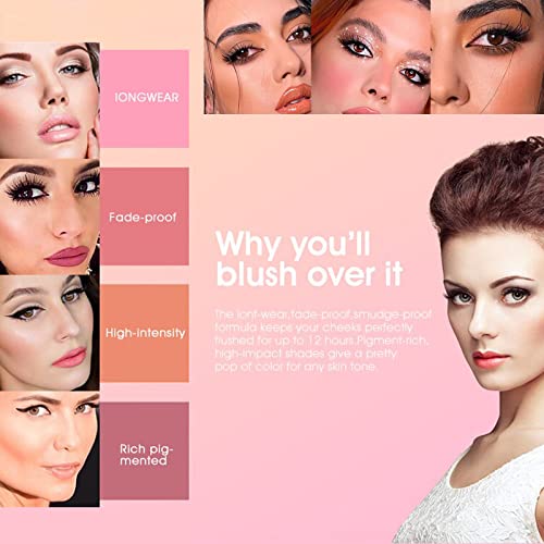 12 Colors Cream Blush Palette – Waterproof, Long-Lasting Blendable