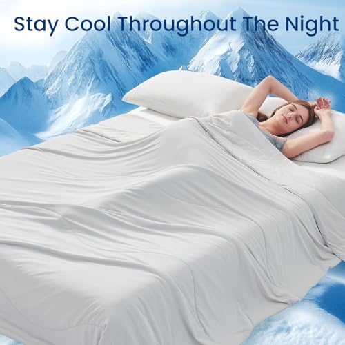 Topcee Queen Size Cooling Comforter - Double-Sided Ice Blanket