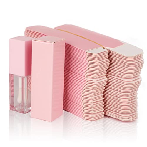 25pc Pink Craft Paper Boxes 25x25x86mm for Lip Gloss