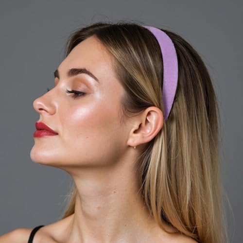 GIYAWA Flower Headbands for Women Non Slip 1 Inch Wide Boho Hair Accessories