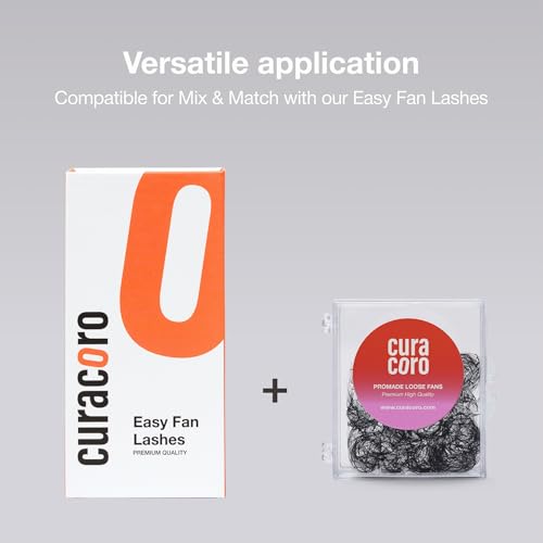 Curacoro Easy Fan Eyelash Extensions 0.03mm D Curl 10mm