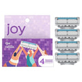 Joy Razor Blade Cartridge Refills for Women - 4 Blades