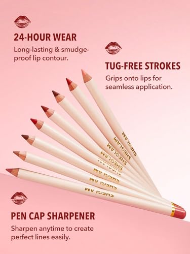 SHEGLAM Lip Facts Lip Liner - Long-Lasting Pigmented Pencil