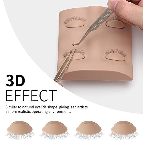 Lash Mannequin Head with 2 Pairs Silicone Eyelids