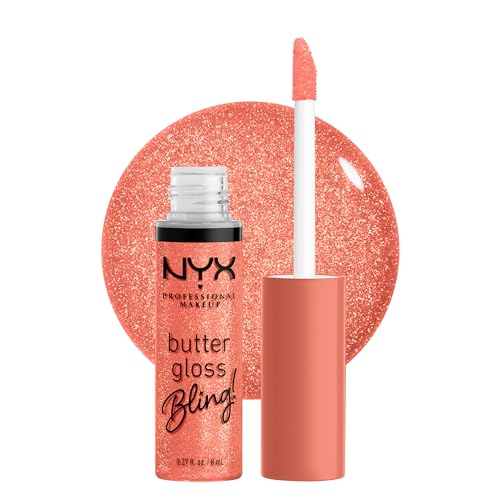 NYX PROFESSIONAL MAKEUP Butter Gloss Bling Lip Gloss, Non Sticky and Shiny Vegan Lip Makeup - Dripped Out