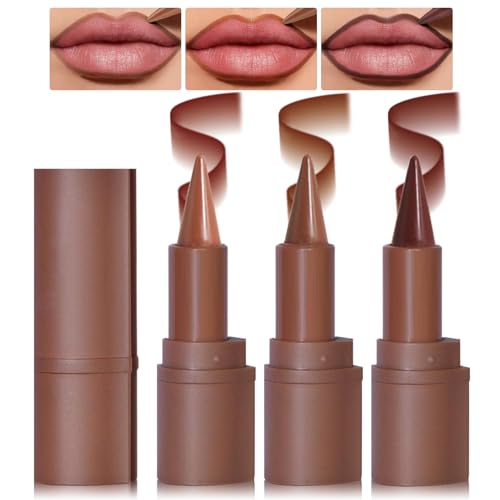 3-Color Gradient Lip Liner Set - Matte Velvet Long Lasting