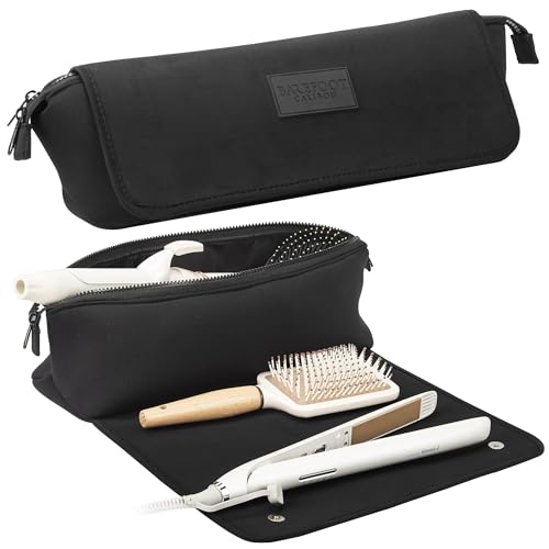 BAREFOOT CARIBOU 17" Hair Tool Travel Bag with Heat Resistant Mat