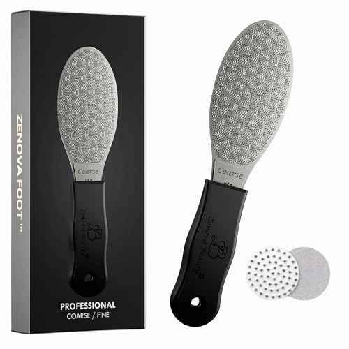 Stainless Steel Foot File with Silicone Grip ? Professional Pedicure & Callus Remover, Surgical-Grade Foot Scrubber for Dead Skin & Cracked Heels, Safe for Diabetics, Autoclavable, 2-Year Warranty