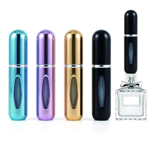 5ml Refillable Travel Perfume Atomizer - 4 Pack