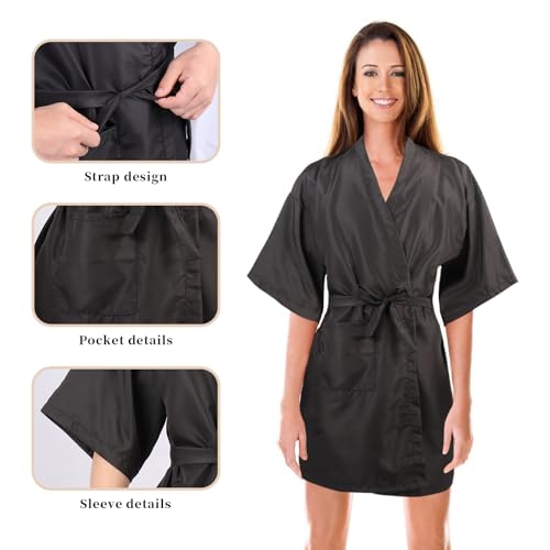 Salon Client Gown with Adjustable Tie - Hair Cutting Barber Cape