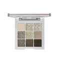 Black Grey 9-Color Eyeshadow Palette Waterproof Matte Glitter
