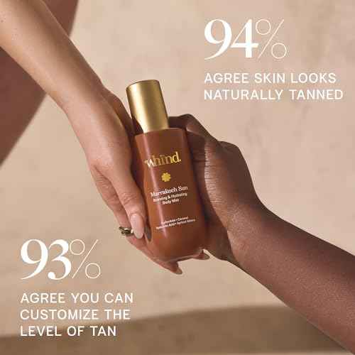 WHIND Hydrating Self-Tanning Body Mist ? Lightweight Bronzing Spray with Hyaluronic Acid & Glycerin for a Natural Tan ? 200ml