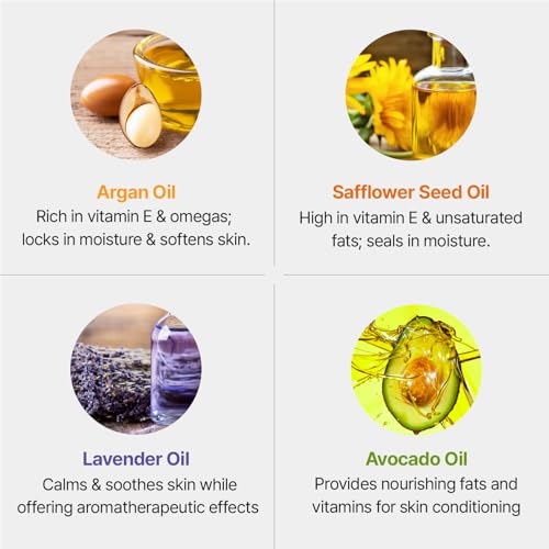 Oil 0.68 fl oz ? Botanical Facial Oil with 6 Natural Plant Oils, Lightweight Hydration & Nourishment for Face, Body & Hair, EWG Green Rated