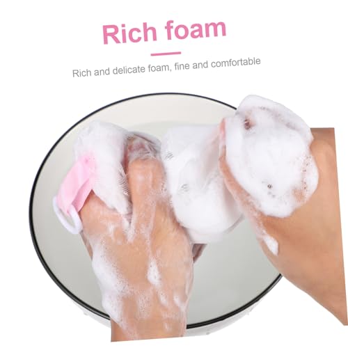 3-Pack Japanese Foaming Soap Mesh Bags with Drawstring