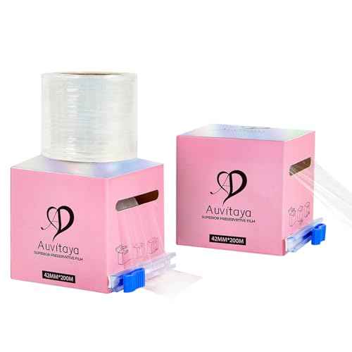 2 Pack Eyebrow Lamination supplies with Ergonomic Slicer, Premium Transparent Preservative Film, Permanent Make Up Cling Wrap Cover Tape Roll Perfect for Lip Brow Lamination Lash Lift