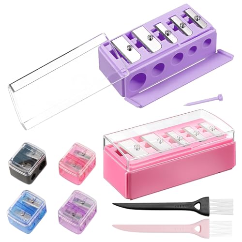 Yivioep Makeup Pencil Sharpener Kit for Slim to Jumbo Eyeliners & Lip Liners