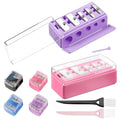Yivioep Makeup Pencil Sharpener Kit for Slim to Jumbo Eyeliners & Lip Liners