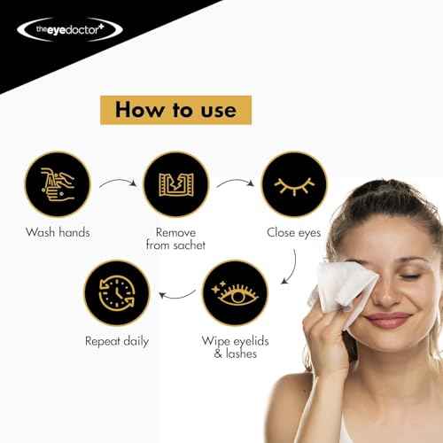 The Eye Doctor Biodegradable Eyelid Wipes - 80 x Single Use Eye Cleaning Wipes for Daily Lid Care - Individual Preservative Free Sensitive Eye Cleaner - Soothes Cleans and Refreshes