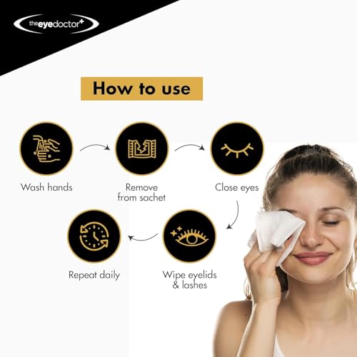 The Eye Doctor Biodegradable Eyelid Wipes - 80 Count