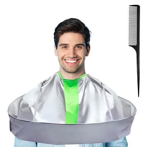 Professional Hair Cutting Cape with Comb - Waterproof Salon Barber Apron