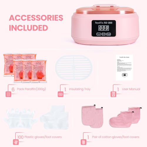 Paraffin Wax Machine for Hands and Feet - 3500ml Hot Wax Bath Kit